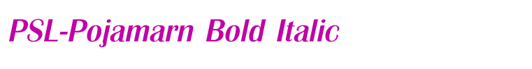 PSL-Pojamarn Bold Italic